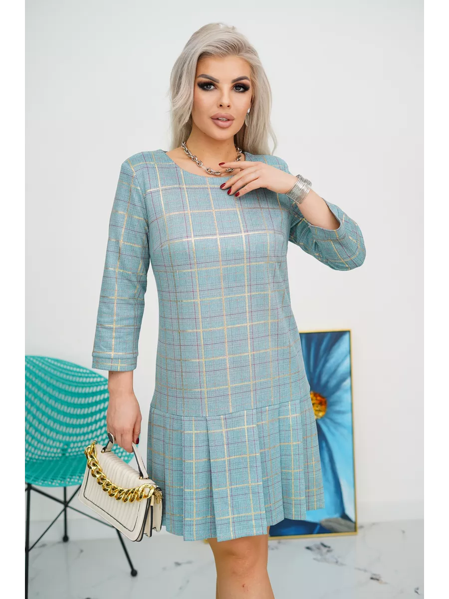 Tara | Festliches A-Linien Kleid Damen in Grün und Lila für Elegante Anlässe