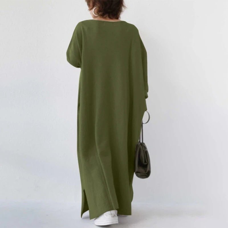 Nicole | Langes Kleid mit langen Ärmeln
