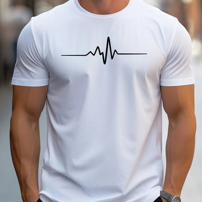 Antonio | T Shirt Slim Passen mit modernen grafischen Druck