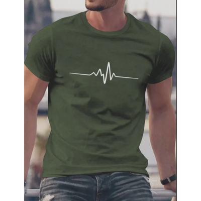 Antonio | T Shirt Slim Passen mit modernen grafischen Druck