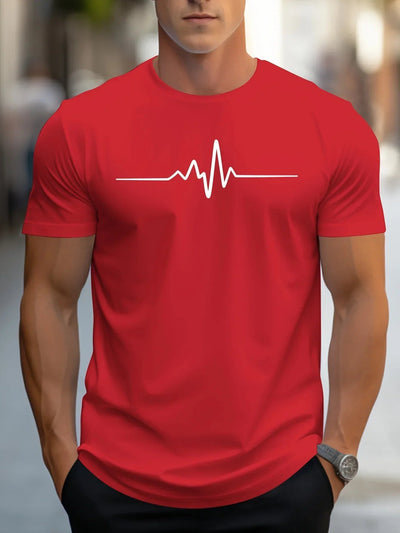 Antonio | T Shirt Slim Passen mit modernen grafischen Druck