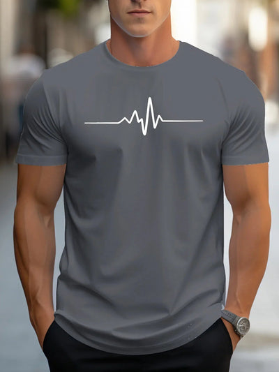 Antonio | T Shirt Slim Passen mit modernen grafischen Druck