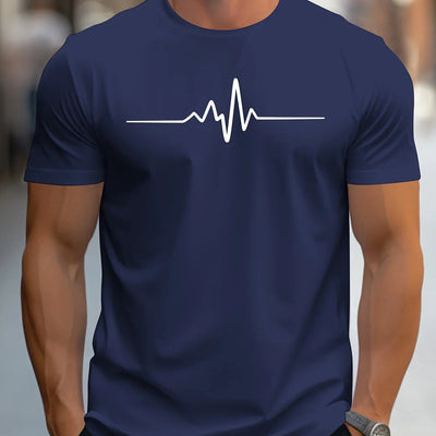Antonio | T Shirt Slim Passen mit modernen grafischen Druck