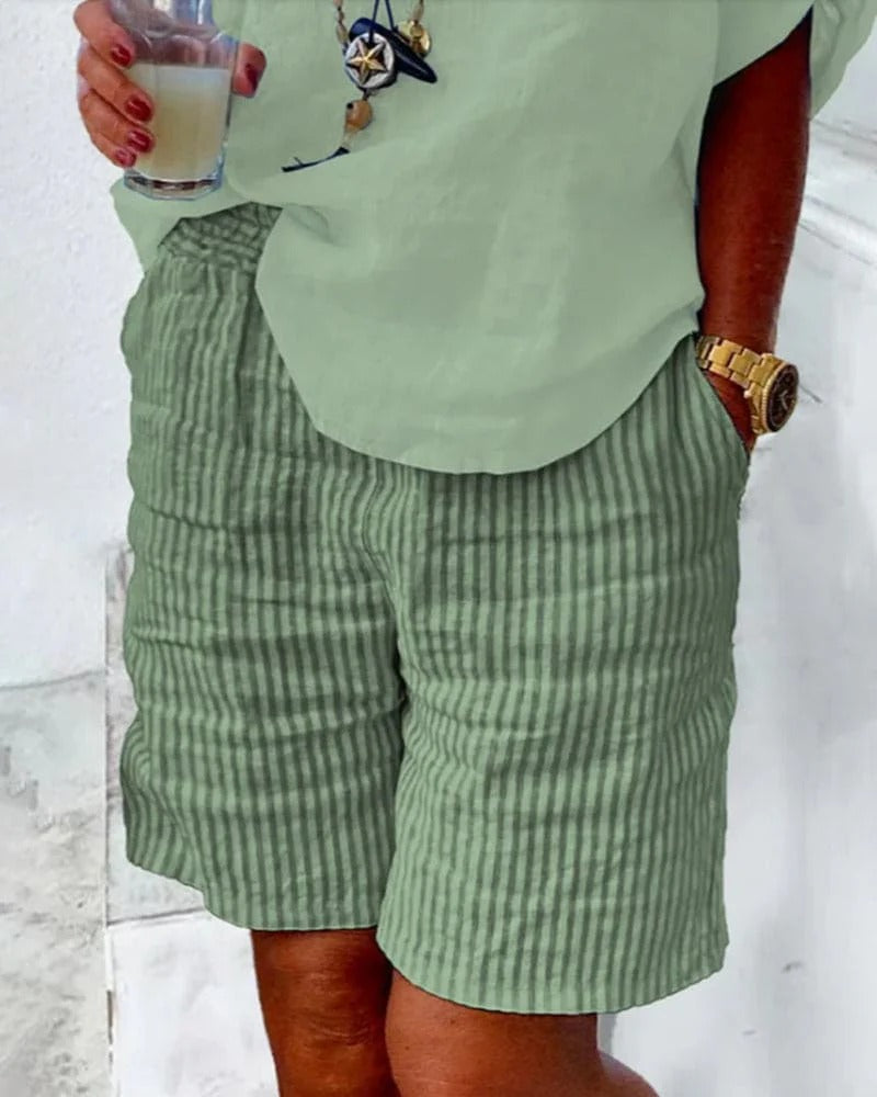 Christina | Breathable Elaxed Fit und Taschen Shorts