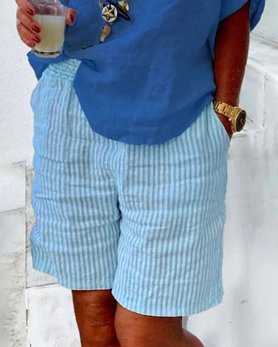 Christina | Breathable Elaxed Fit und Taschen Shorts