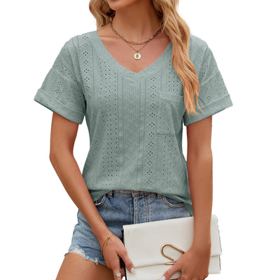 Vanessa | Atmungsaktives V Ausschnitt T Shirt