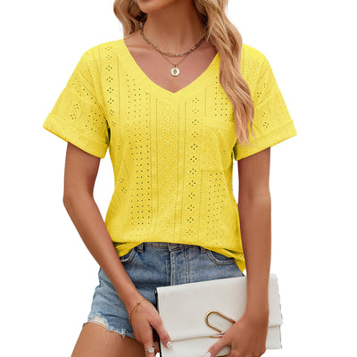 Vanessa | Atmungsaktives V Ausschnitt T Shirt