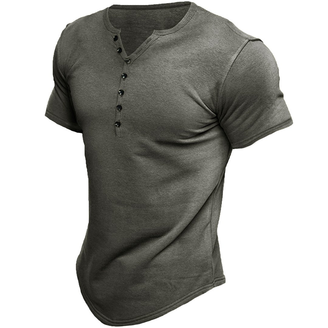 Austin | Halbknopf-Placket Slim Fit T-Shirt