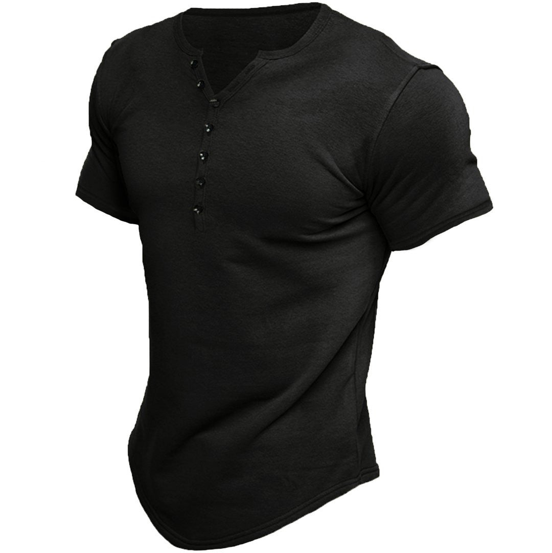 Austin | Halbknopf-Placket Slim Fit T-Shirt
