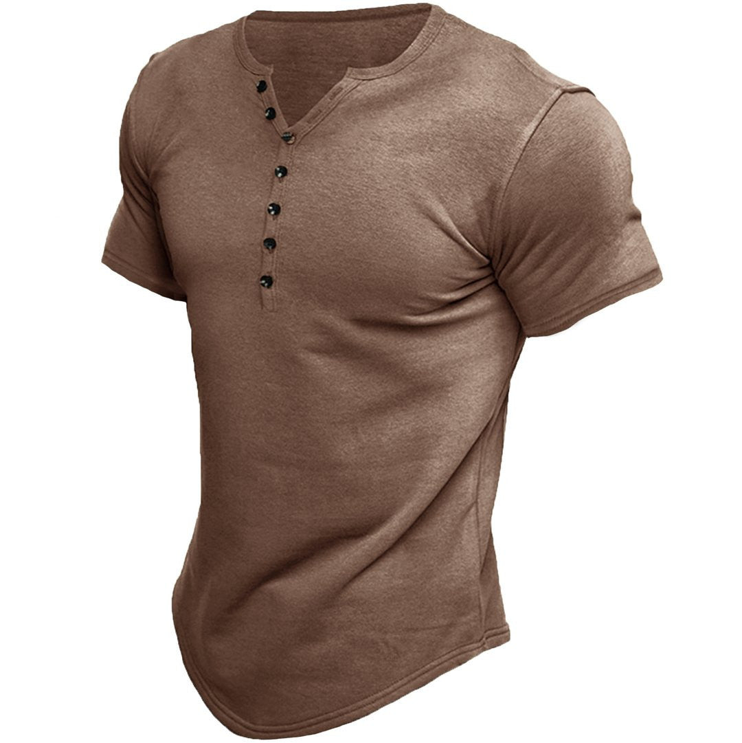 Austin | Halbknopf-Placket Slim Fit T-Shirt