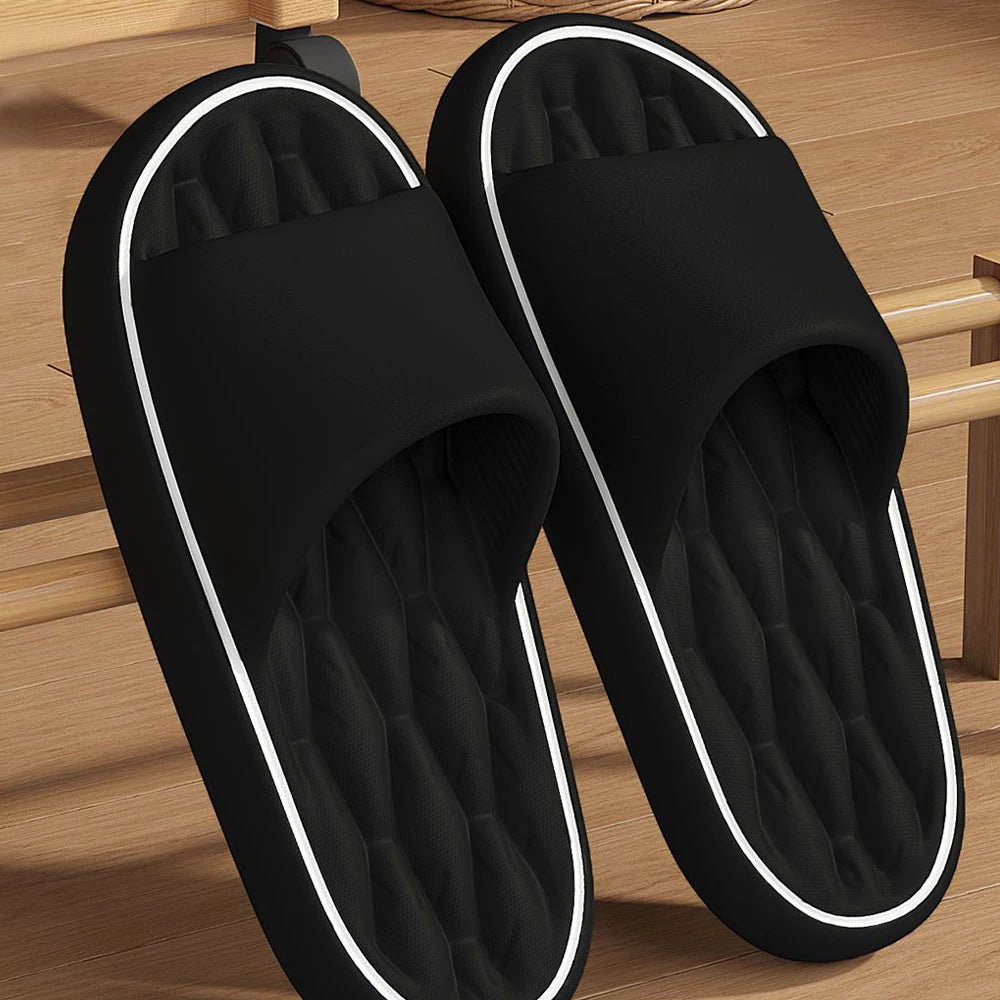 Harry | Bequeme Unisex Hausschuhe mit Offener Zehenpartie