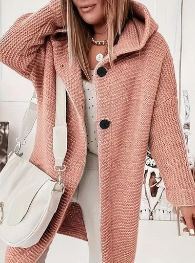 Martina | Bequemer Cardigan mit Kapuze