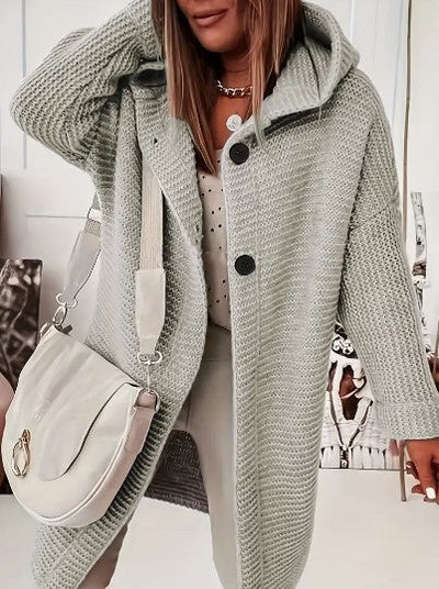 Martina | Bequemer Cardigan mit Kapuze