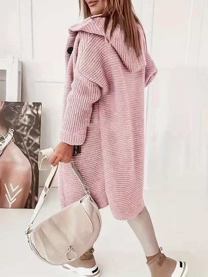 Martina | Bequemer Cardigan mit Kapuze
