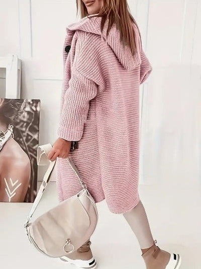 Martina | Bequemer Cardigan mit Kapuze