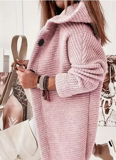 Martina | Bequemer Cardigan mit Kapuze