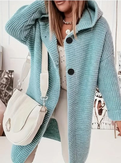 Martina | Bequemer Cardigan mit Kapuze