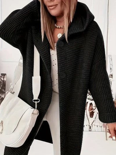 Martina | Bequemer Cardigan mit Kapuze