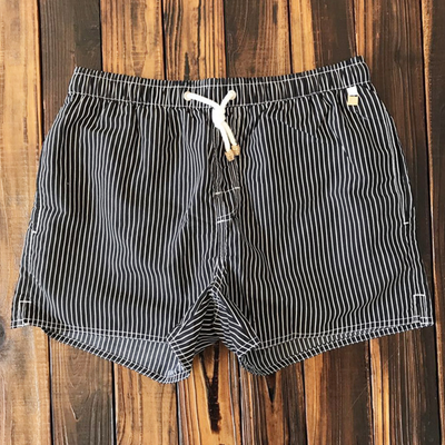 Marty | Badeshorts Herren Gestreift mit Kordelzug für Sommer und Strand 5