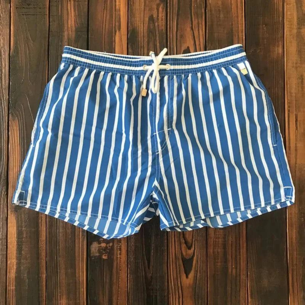 Variant image for Marty | Badeshorts Herren Gestreift mit Kordelzug für Sommer und Strand-21