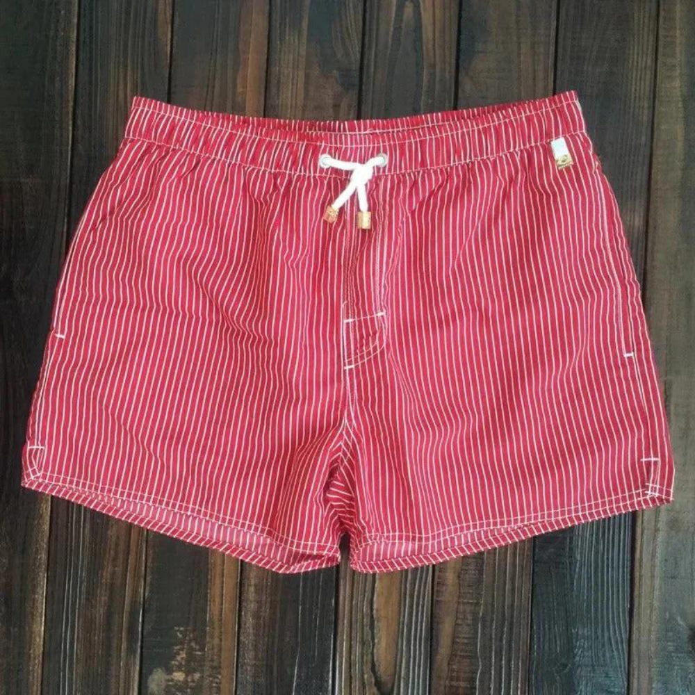 Mart | Badeshorts Herren Gestreift mit Kordelzug für Sommer und Strand