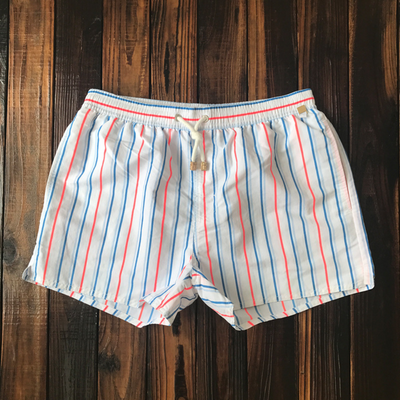 Mart | Badeshorts Herren Gestreift mit Kordelzug für Sommer und Strand
