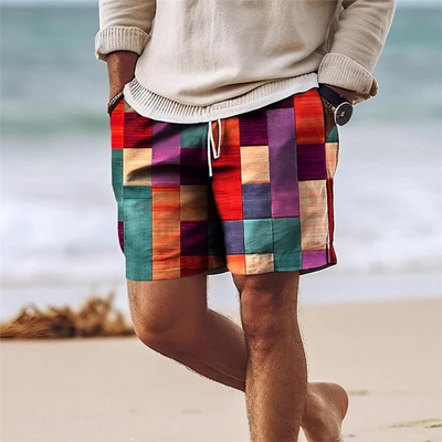 Lary | Herren Shorts mit Geometrischem Print für Sommer 5