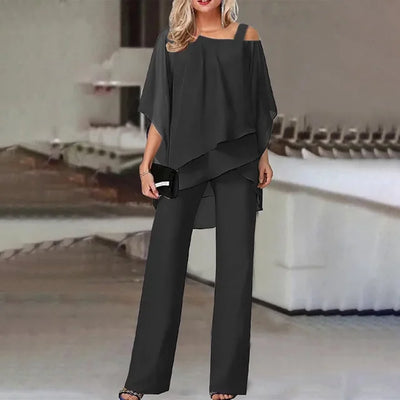 Barbara | Hosen Set – Asymmetrisches Design, Elegante Passform-1
