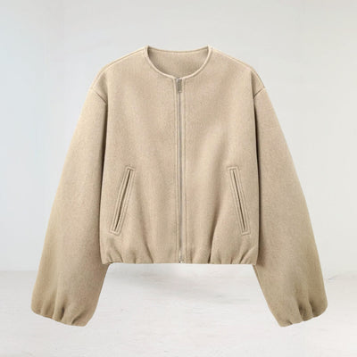 Claudia | Cropped Übergangsjacke mit Ballonärmeln