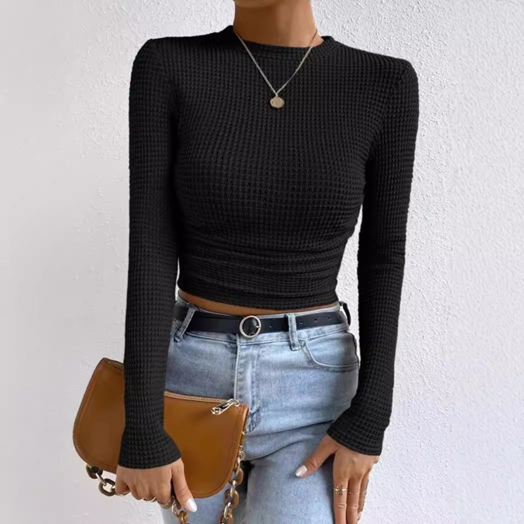 Darcy | Langarm Crop Top