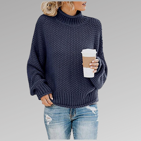 Delfina | Gestrickter Rollkragenpullover