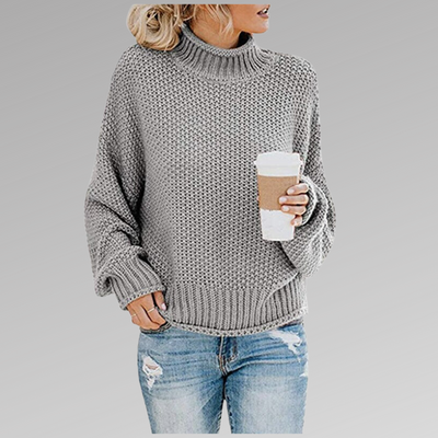 Delfina | Gestrickter Rollkragenpullover