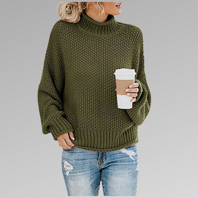 Delfina | Gestrickter Rollkragenpullover