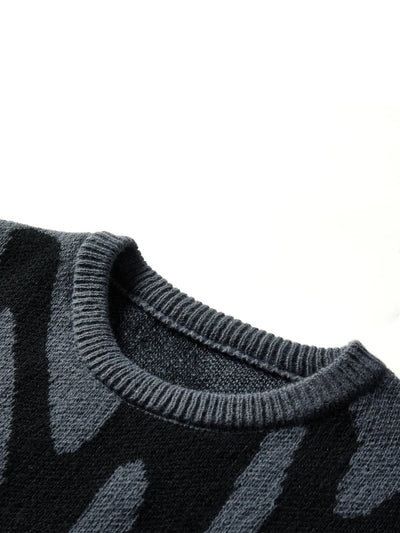 Dennis | Oversize-Pullover mit abstraktem Design 4