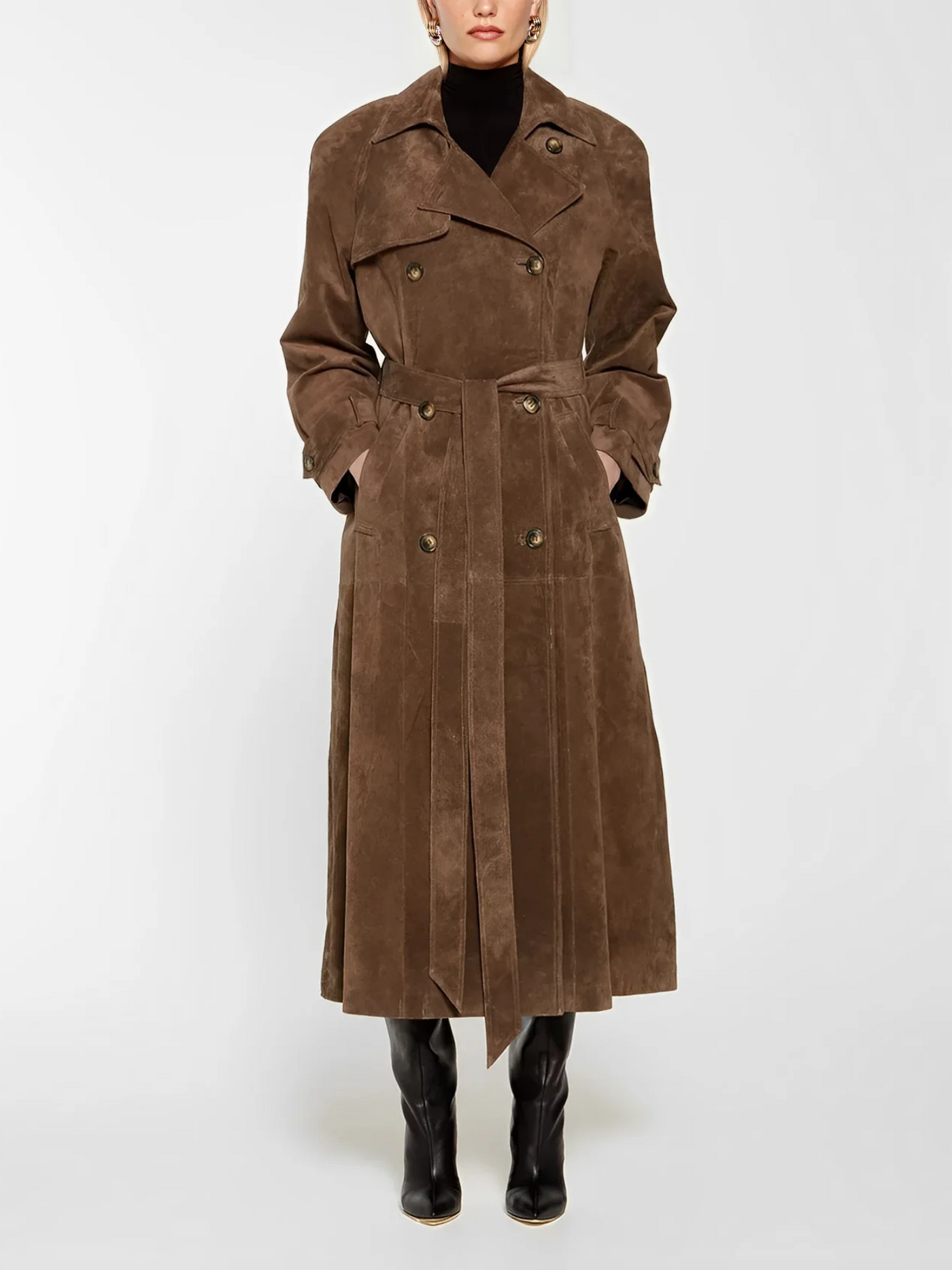 Antonia | Trenchcoat aus Wildleder