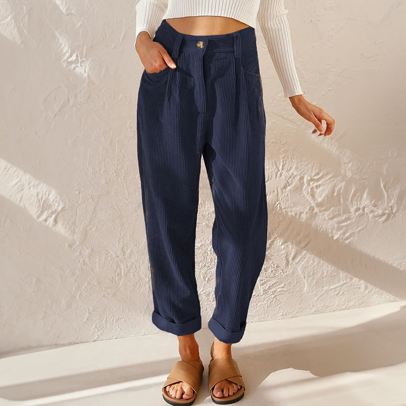 Anna | Stoffhose Damen in Lockere Passform aus Hochwertigem Cord