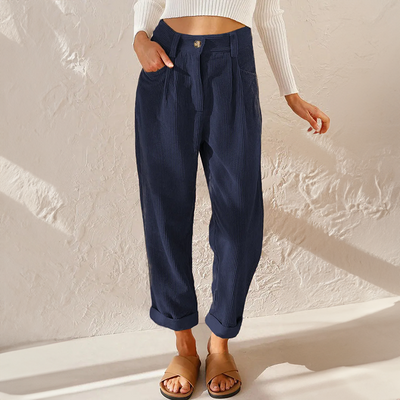 Anna | Stoffhose Damen in Lockere Passform aus Hochwertigem Cord