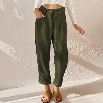 Anna | Stoffhose Damen in Lockere Passform aus Hochwertigem Cord