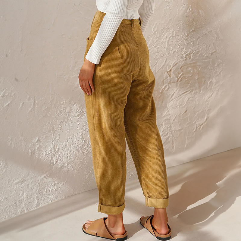 Anna | Stoffhose Damen in Lockere Passform aus Hochwertigem Cord