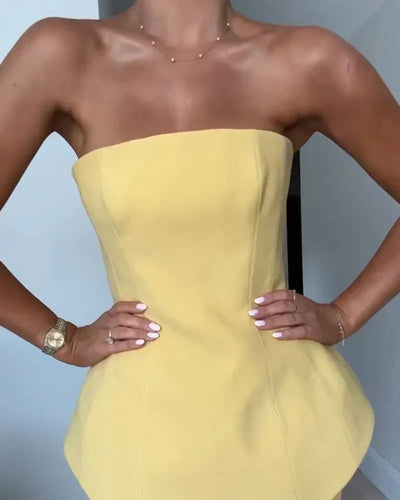 Petra | Raffiniertes trägerloses Kleid
