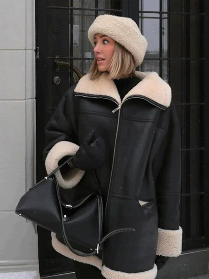 Laura | Elegante Fleece Winter jacke