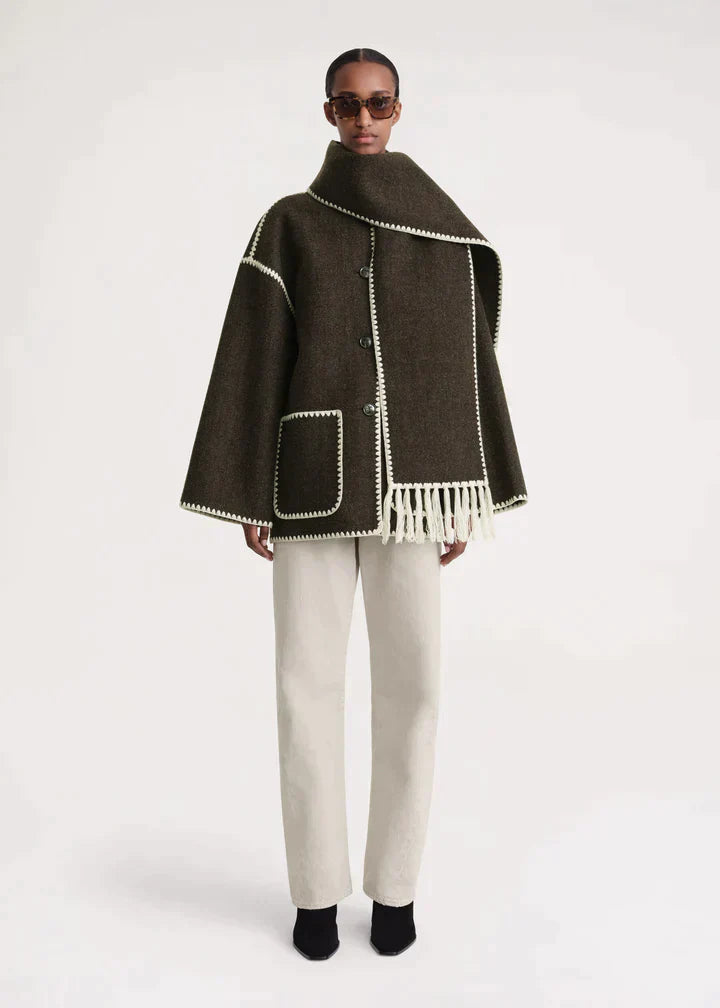 Marina | Elegante und bequeme Jacke mit Schal