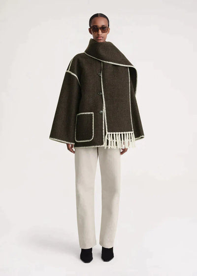 Marina | Elegante und bequeme Jacke mit Schal