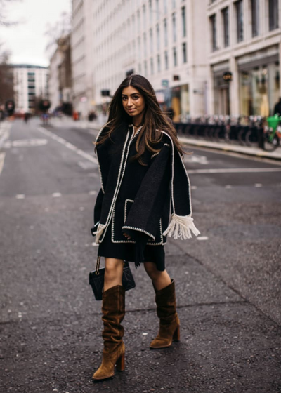 Marina | Elegante und bequeme Jacke mit Schal