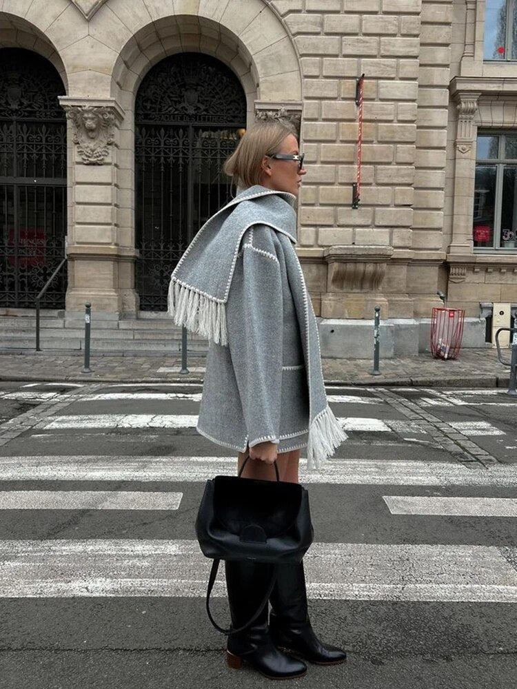 Marina | Elegante und bequeme Jacke mit Schal