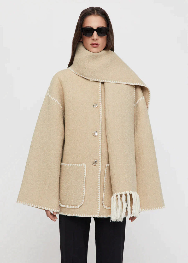 Marina | Elegante und bequeme Jacke mit Schal