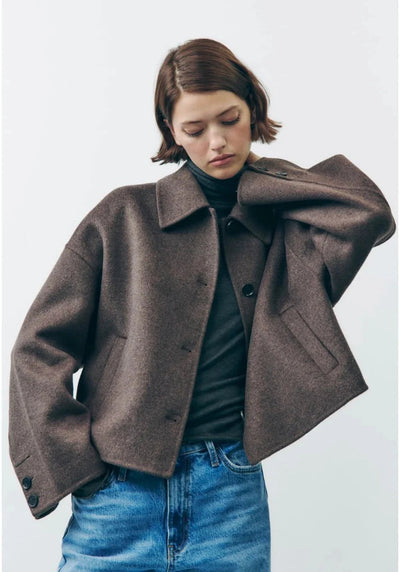 Angelika | Elegant Übergroße Übergangsjacke