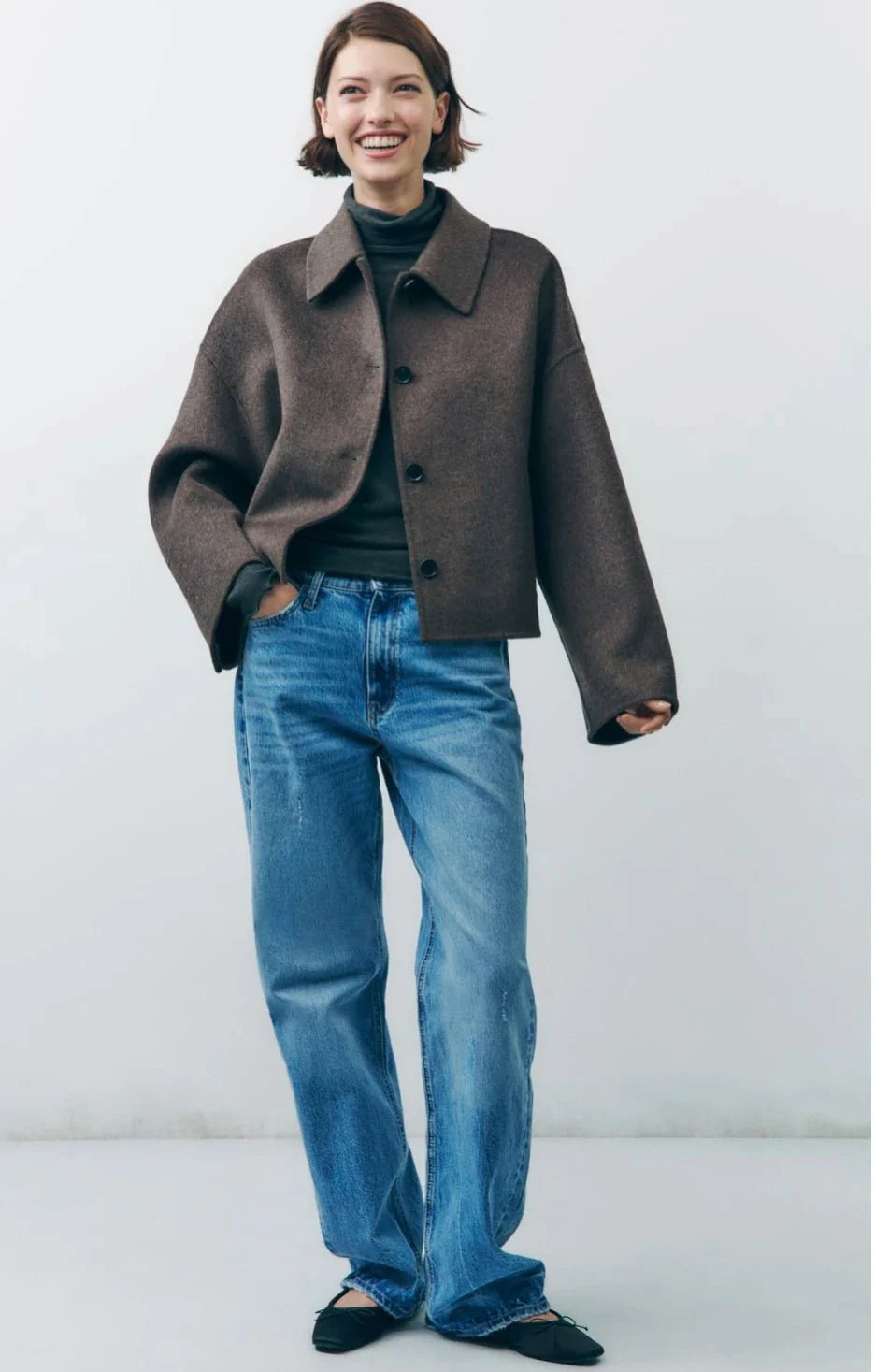 Angelika | Elegant Übergroße Übergangsjacke