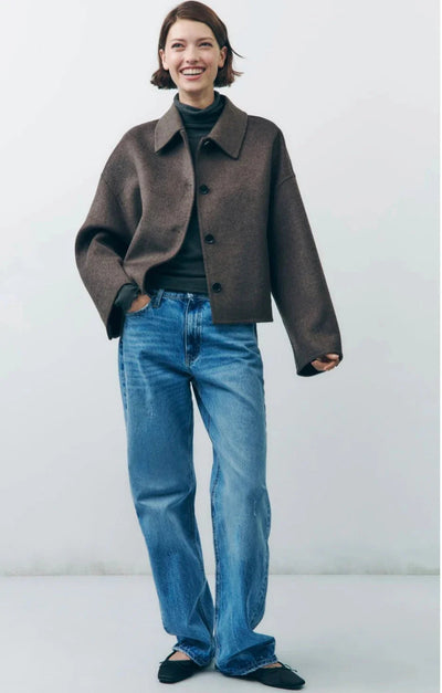 Angelika | Elegant Übergroße Übergangsjacke