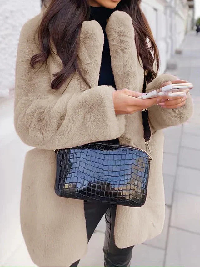 Vanessa | Kuschelig Eleganter Teddy Mantel